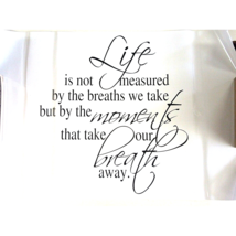 Life Breath Moments Quote Vinyl Wall Decal Removable Letter Word Art Sti... - $10.00