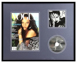 Rihanna Framed 16x20 Rated R CD &amp; 2018 Vogue Magazine Cover Display - £62.75 GBP