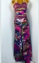 Lily Fashion USA Multi Colors  Beaded Stunning Floral Sweet 16 Evening C... - $69.29+