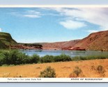 Park Lake Sun Lakes State park Coulee Washington WA UNP Chrome Postcard G16 - $3.02