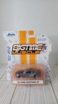 Jada Toys 1:64 Bigtime Muscle 2010 FORD MUSTANG GT Gray With Black Flames - $16.82