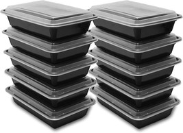 10 Meal Prep Containers Reusable BPA Free Plastic Food Storage Trays With Lid - £11.04 GBP+