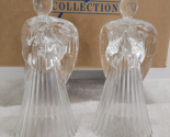 Vintage Avon Glowing Angel Crystal Candlesticks 1992 SET OF 2 WITH BOX 2... - $12.22