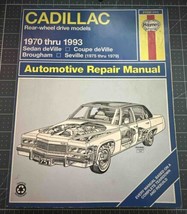 Cadillac Rear-Wheel Drive 1970-93 Haynes Repair Manual deVille Brougham ... - £9.74 GBP