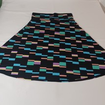 LuLaRoe Elastic Waist Women's Multicolor Skirt Foldable Waist Stretch Size XL image 7