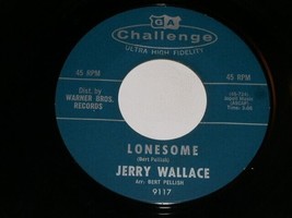 Jerry Wallace Lonesome Eyes Don&#39;t Give Secret 45 RPM Record Challenge 91... - $19.99