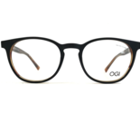 OGI Eyeglasses Frames HERITAGE 7170/1962 Brown Round Horn Rim 49-19-145 - £109.01 GBP