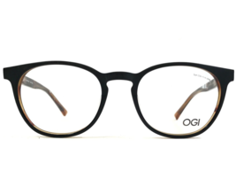 OGI Eyeglasses Frames HERITAGE 7170/1962 Brown Round Horn Rim 49-19-145 - $138.59