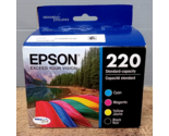 EPSON 220 DURABrite Ultra Ink Standard Capacity Black &amp; Color Cartridge ... - £20.02 GBP