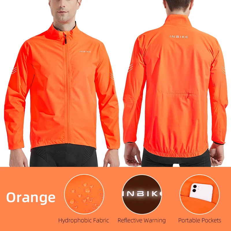 INBIKE Raincoat Thermal Waterproof Men Cycling Jacket  Reflective Outdoor Climbi - £353.33 GBP