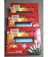 Mini Christmas Light Sets 100 Clear Bulbs, String to String, Flashing (L... - $15.10