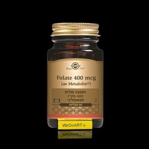 Solgar - Folic acid Folate 400 mcg Metafolin 50 tablets - $855.61 MXN