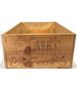 Vtg 1978 Chateau De Lescours Wine Crate Box - Advertising - $28.05