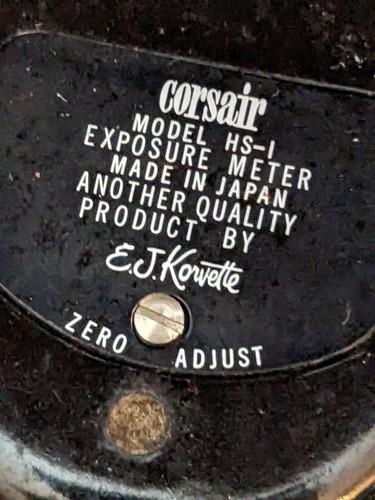 Vintage Corsair HS-1 Exposure Meter Photography EJ Korvette Leather Case Item image 3