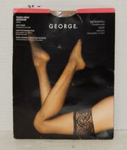 George Medium Tall Nude Style # 1807 Pantyhose Thigh High Lace Top - $14.80