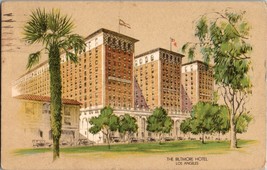 Vtg Postcard The Biltmore Hotel, Los Angeles, California, Postmarked 1936 - £5.13 GBP