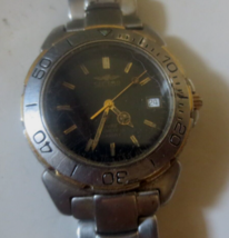 vintage Sector ADV4500 Diver Men&#39;s Quartz Watch rotating bezel 955112 7 jewels - £74.44 GBP