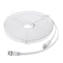 100FT White Category 7 Cat7 RJ45 LAN Network Ethernet Patch Cable Cord P... - $47.99