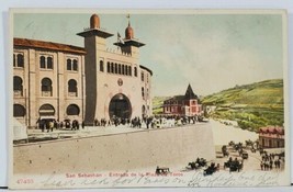 San Sebastian Spain Entrance de la Plaza de Toro 1905 Postcard L6 - £7.15 GBP