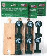 3 Packs Officially Licensed College Team Trains Michigan State 1 Track &amp;... - £15.66 GBP