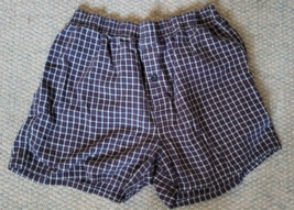 Men Croft &amp; Barrow Boxer Shorts Size Medium Checkered Casual 100% Cotton - £7.86 GBP