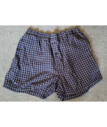 Men Croft &amp; Barrow Boxer Shorts Size Medium Checkered Casual 100% Cotton - £7.81 GBP