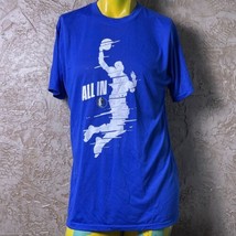 Dallas Mavericks Nba T Shirt All In Blue Dacron L - £9.60 GBP