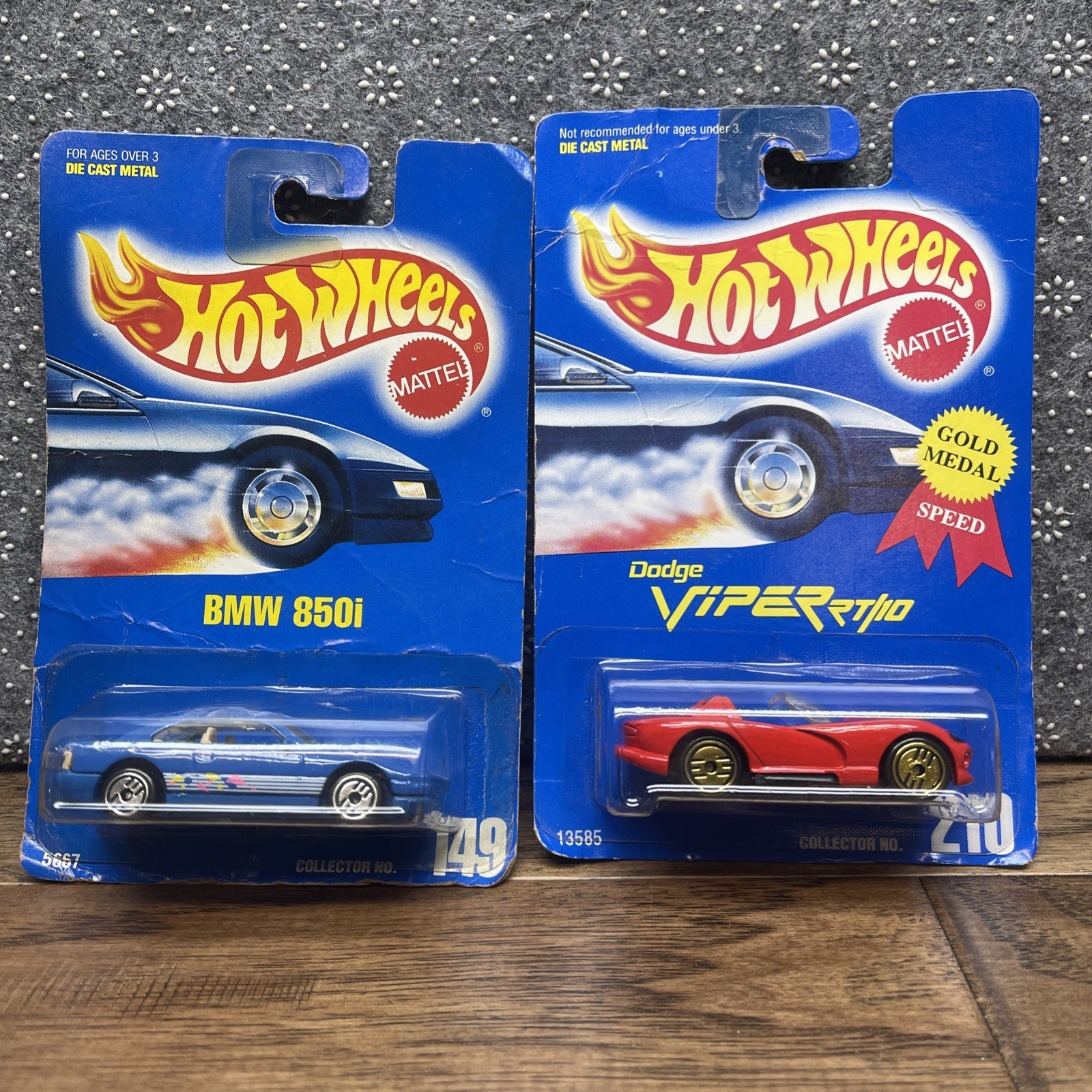 Lot Of Two 1991 Mattel HotWheels Cars SH - $9.89
