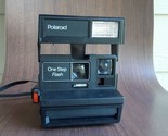 Vintage Polaroid One Step Flash 600 Instant Camera Black w/ Strap - Made... - $37.99