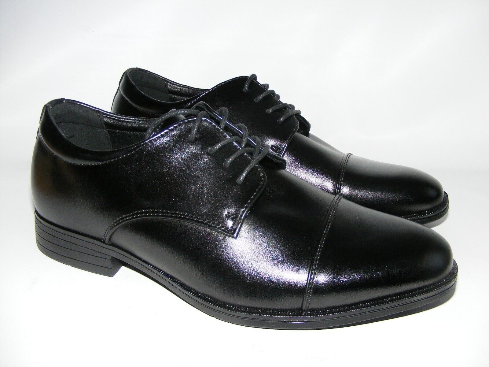 Van Heusen Mens Flex Memory Foam Black Lace Up Dress Shoes Size 5 M Mode... - $29.94