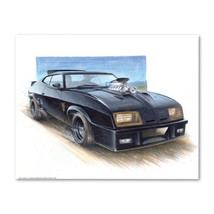 Signed MAD MAX FORD FALCON Pursuit Special Poster Print Wall Art 11x14 U... - $449.81 MXN