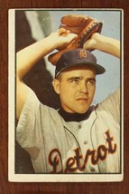 Vintage Baseball Card 1953 Bowman Color #47 Ned Garver Pitcher Detroit Tigers - £7.56 GBP