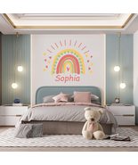 Bright Rainbow Boho Wall Decals for Girls Nursery - Boho Nursery Decor f... - £77.58 GBP