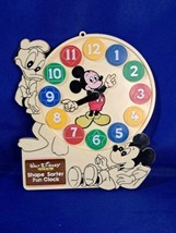 Arco Disney Character Shape Sorter Fun Clock Toy Mickey Mouse Donald Duck - $28.04