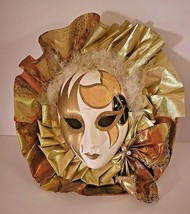 Masquerade Mask Wall Hanging Ceramic Decorative - £18.40 GBP