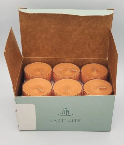 PartyLite P95402 Tealight Candles Ginger Pumpkin 18 New in Box P2B/P95402 - £19.97 GBP