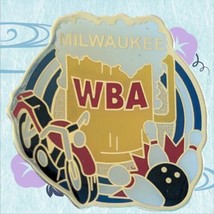 2004 WBA Bowling Milwaukee Beer Motorcycle Lapel Pin Womens Bowling Association - £4.20 GBP