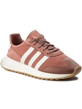 Adidas women&#39;s flashback shoes in RAW PINK/OFF WHITE/GUM - £61.57 GBP