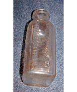 Antique Embossed Hines Household Extract Clear Glass Bottle-Lot 27 - £13.55 GBP