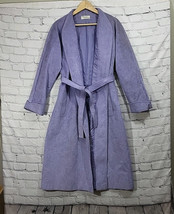 Vtg 60&#39;s 70’s Skinner Ultra Suede Long Jacket Trench Count Romi Lavender... - $49.49