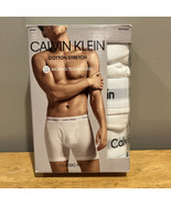 Calvin Klein Men&#39;s Boxer Briefs Underwear 3-Pairs White Sz: XL NB2616 - $39.59