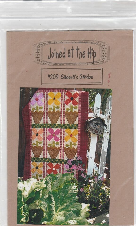 Joined At The Hip Quilt Pattern  Sadena's Garden 30'' x 54'' - £4.49 GBP