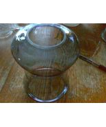 VINTAGE HURRICANE BLUE UNIQUE SHAPE GLASS LAMP SHADE - $622.90 MXN
