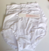 Three Shadowline Flawless fit full briefs Panty Style 17077 Size 10 White - £25.76 GBP