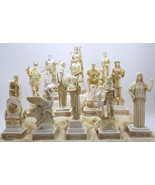 SET 12 Twelve Greek Olympian Gods Pantheon Figure Handmade Statue Sculpt... - £156.21 GBP