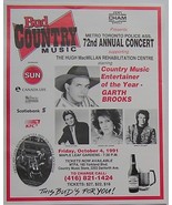 GARTH BROOKS 1991 Toronto Maple Leaf Gardens Poster Police Benefit 20*16... - $95.00