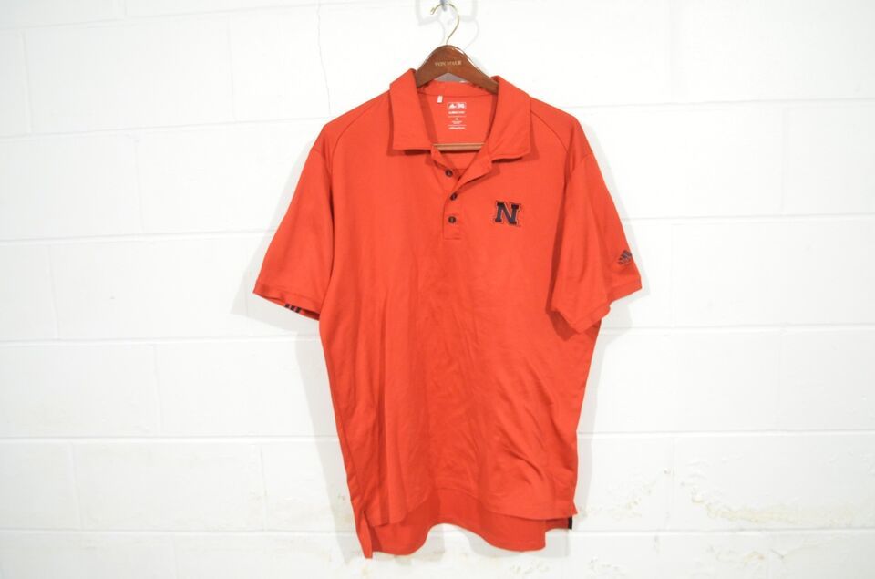 Primary image for adidas Climacool XL Nebraska Cornhuskers Red Performance Golf Polo Shirt
