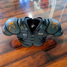 Black JV Football Shoulder Pads Small 40-60 Lbs 13-14&quot; Chest Gear Pro Te... - $200.06