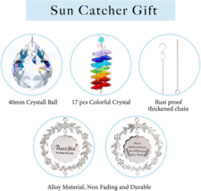 Hanging Crystal Suncatcher Thank You Gift For Women Friends Teachers Coworkers image 3