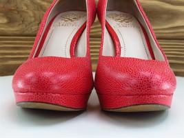 Vince Camuto Size 5.5 Platform Heel Red Synthetic M Width Zella - £15.72 GBP